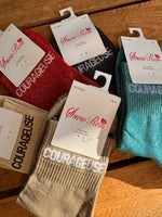 Chaussettes fantaisie "Courageuse"