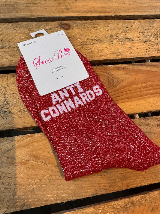 Chaussettes fantaisie "Anti Connard "