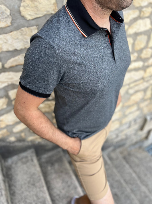 Polo "Gteam" Noir