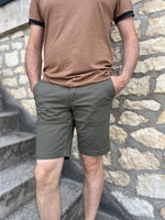 Short "Broken twill" Kaki
