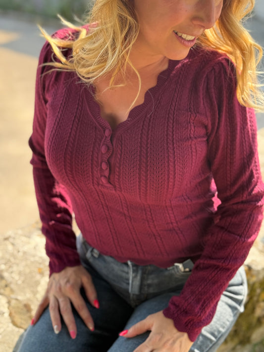 Top "Soline" Bordeaux