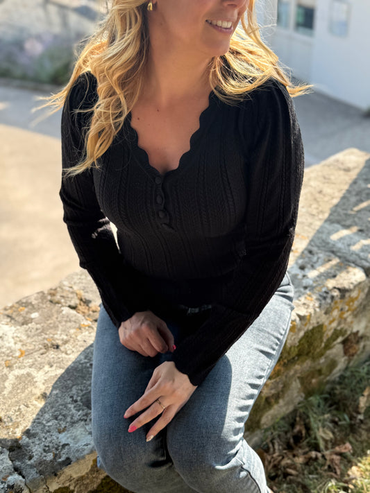 Top "Soline" Noir