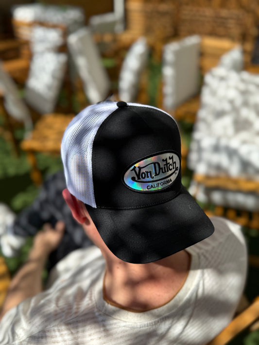 Casquette Trucker "Pastel" noir