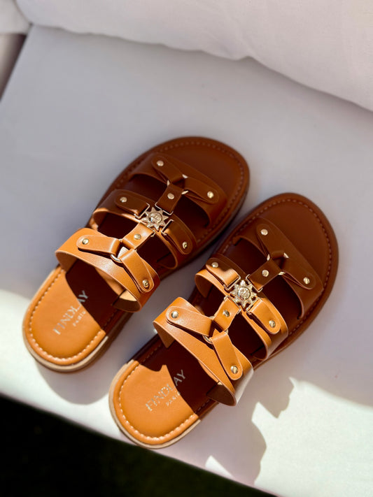 SANDALES AUDREY - CAMEL