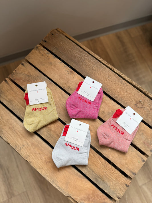 Chaussettes fantaisie "amour"