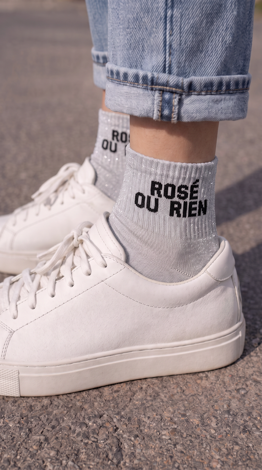 Chaussettes "Rosé ou rien"